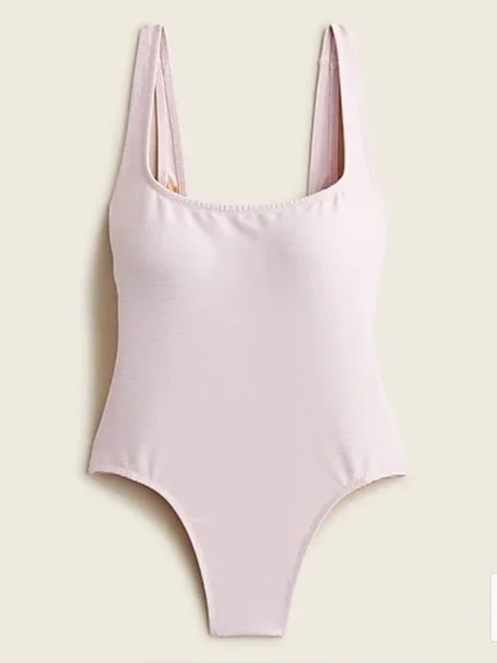 J Crew One piece Scoop Neck Swimsuit in Light Pink